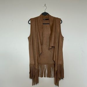 Suede Fringe Vest